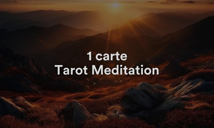 1 carte Tarot Méditation