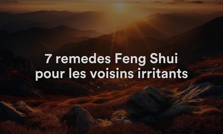 7 remèdes Feng Shui pour les voisins irritants