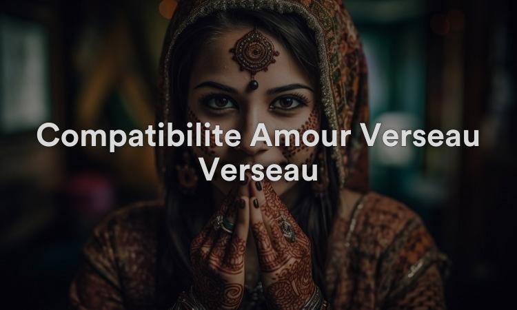 Compatibilité Amour Verseau Verseau