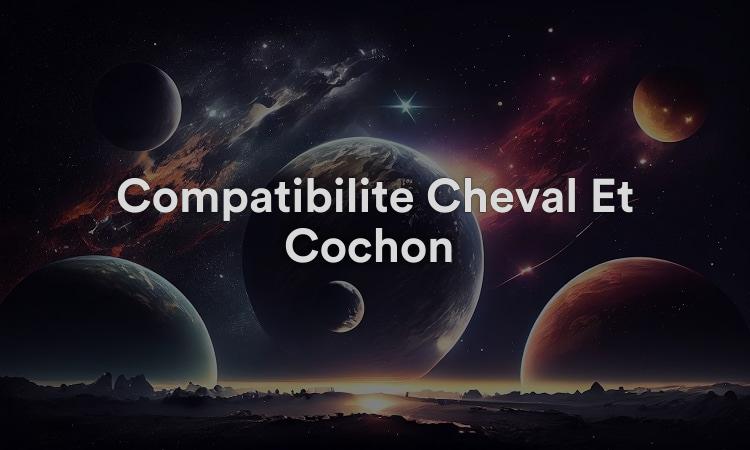Compatibilité Cheval Et Cochon : Relation De Qualité