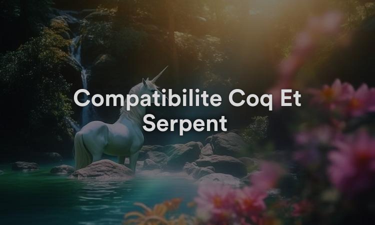 Compatibilité Coq Et Serpent : Silencieux Et Séduisant