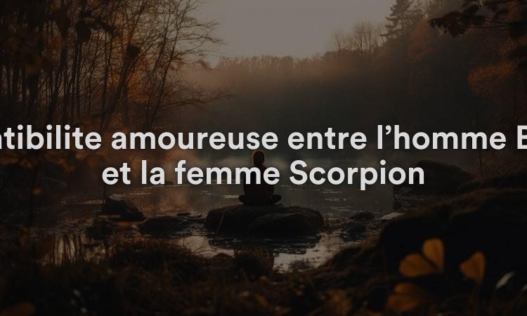 Compatibilité amoureuse entre l’homme Balance et la femme Scorpion