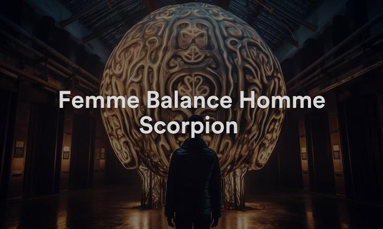 Femme Balance Homme Scorpion Un match incertain et imprévisible