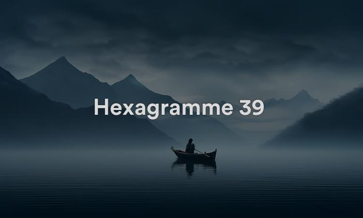 Hexagramme 39 : Obstruction Vidéo d’interprétation du I Ching 39