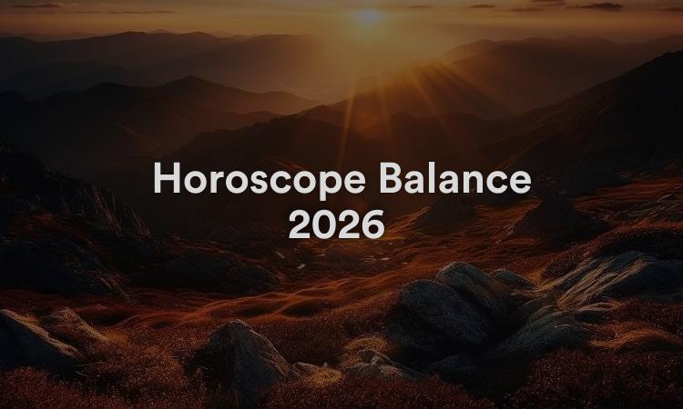 Horoscope Balance 2026 Obtenez vos prévisions maintenant !