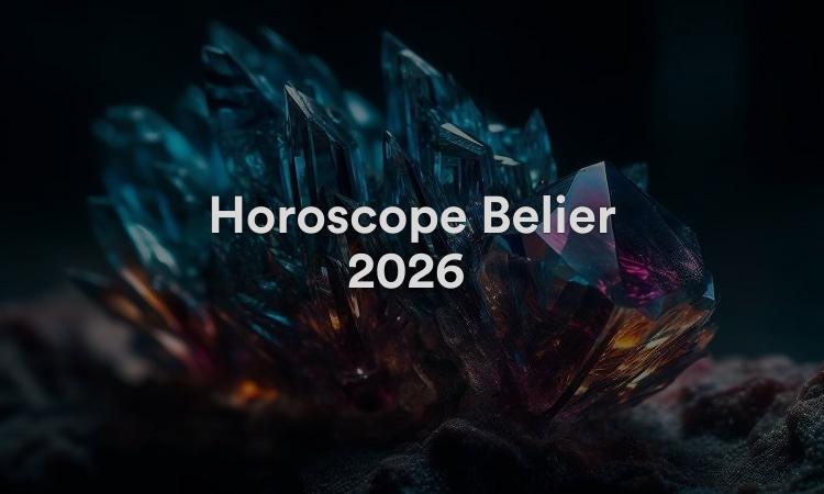 Horoscope Bélier 2026 Obtenez vos prévisions maintenant !