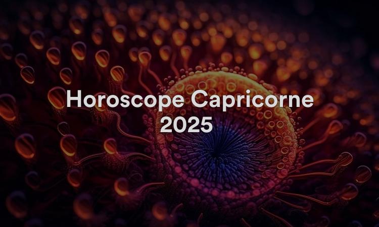 Horoscope Capricorne 2025 Obtenez vos prévisions maintenant !