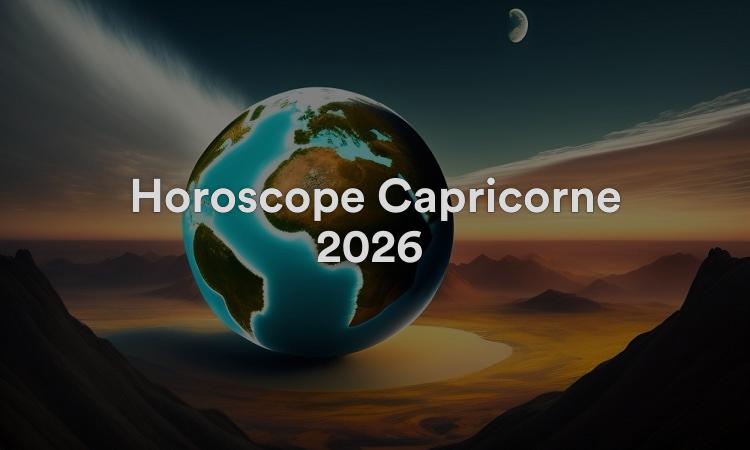 Horoscope Capricorne 2026 Obtenez vos prévisions maintenant !