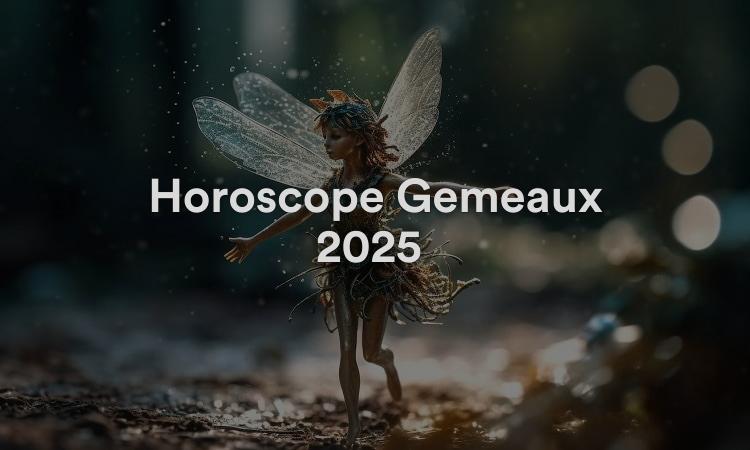 Horoscope Gémeaux 2025 Obtenez vos prévisions maintenant !