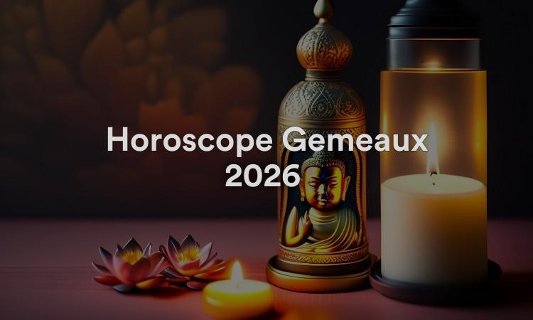 Horoscope Gémeaux 2026 Obtenez vos prévisions maintenant !