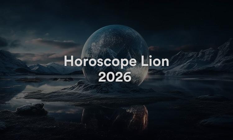 Horoscope Lion 2026 Obtenez vos prévisions maintenant !