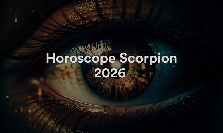 Horoscope Scorpion 2026 Obtenez vos prévisions maintenant !