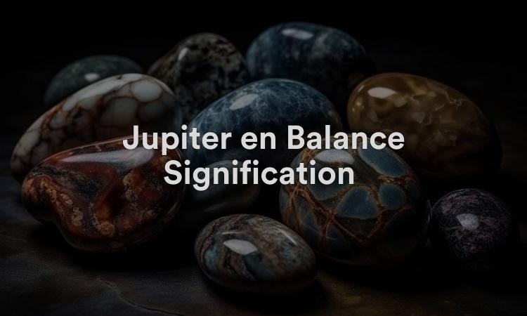 Jupiter en Balance Signification : équilibre personnel