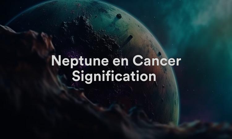 Neptune en Cancer Signification : Éveil spirituel