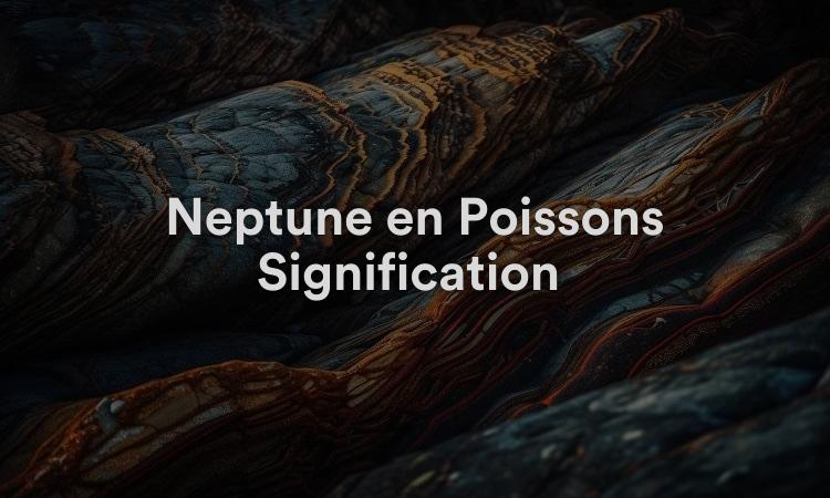 Neptune en Poissons Signification : capacités psychiques