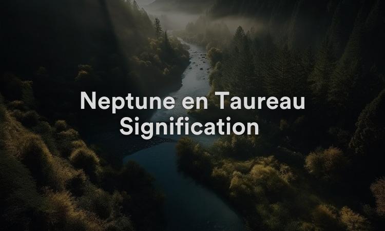 Neptune en Taureau Signification : Concept Naturel