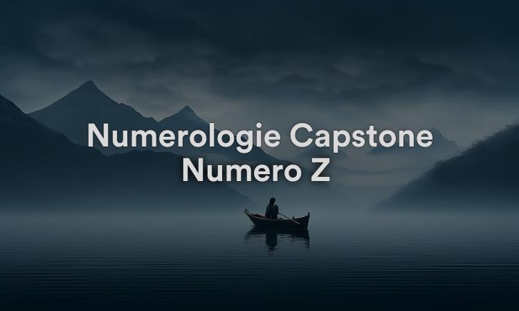 Numérologie Capstone Numéro Z : Soyez patient avec vous-même