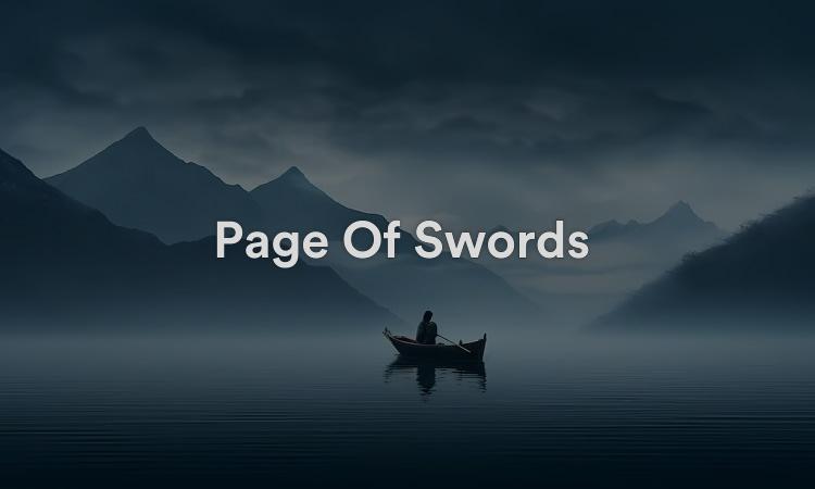 Page Of Swords : Un nouveau départ avec enthousiasme