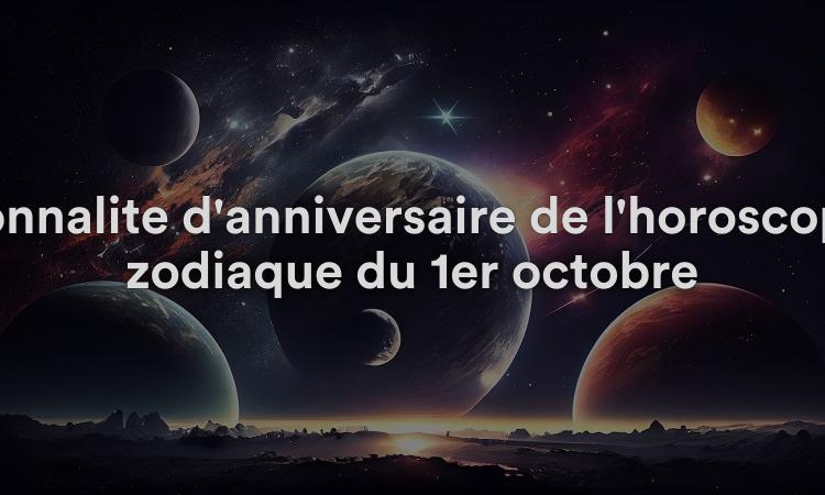Personnalité d'anniversaire de l'horoscope du zodiaque du 1er octobre