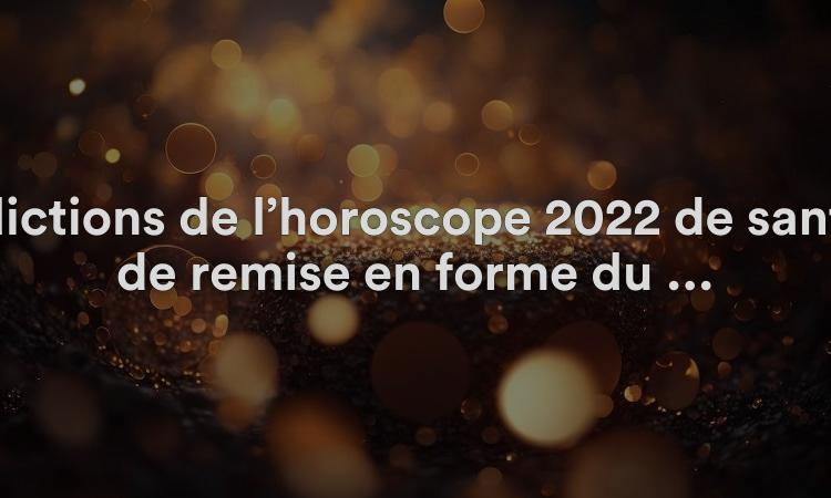 Prédictions de l’horoscope 2022 de santé et de remise en forme du Scorpion