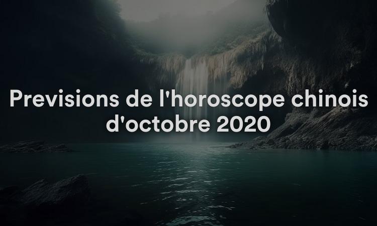 Prévisions de l'horoscope chinois d'octobre 2020