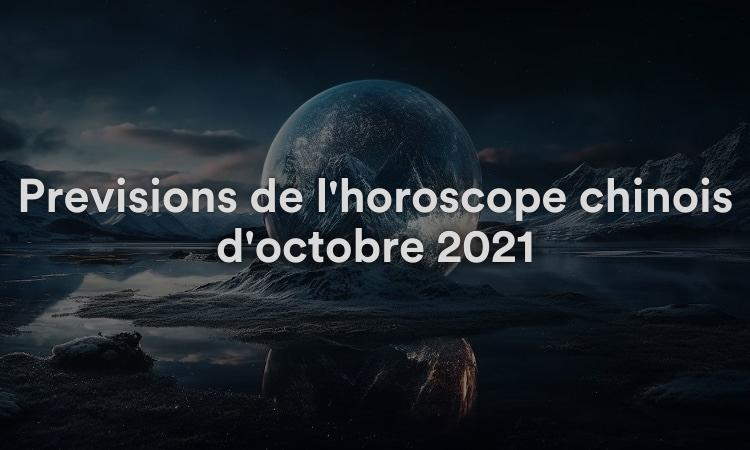 Prévisions de l'horoscope chinois d'octobre 2021