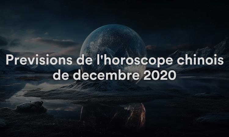 Prévisions de l'horoscope chinois de décembre 2020