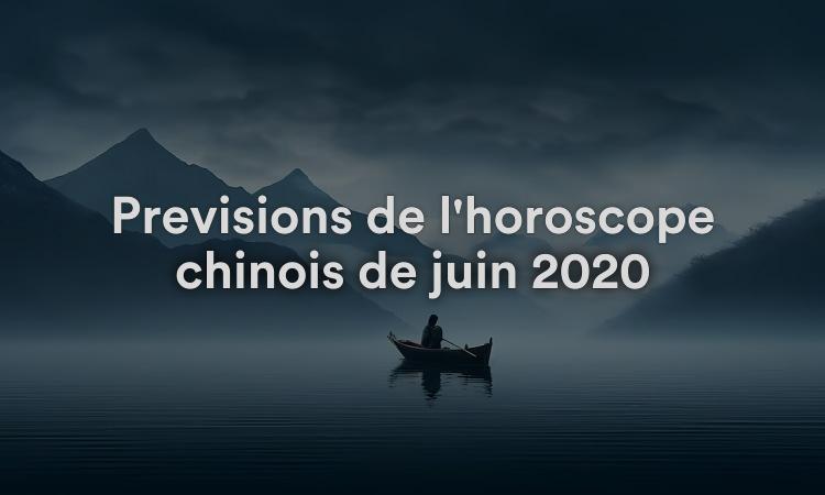Prévisions de l'horoscope chinois de juin 2020