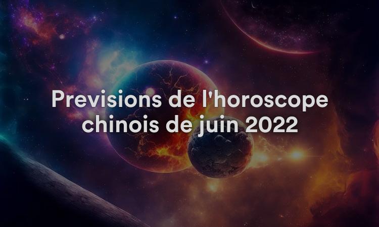 Prévisions de l'horoscope chinois de juin 2022