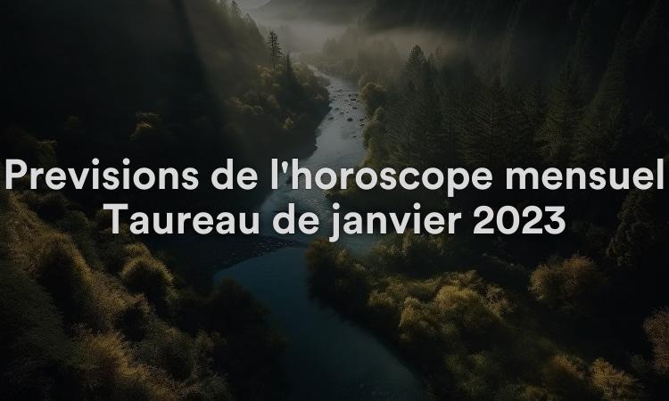 Prévisions de l'horoscope mensuel Taureau de janvier 2023