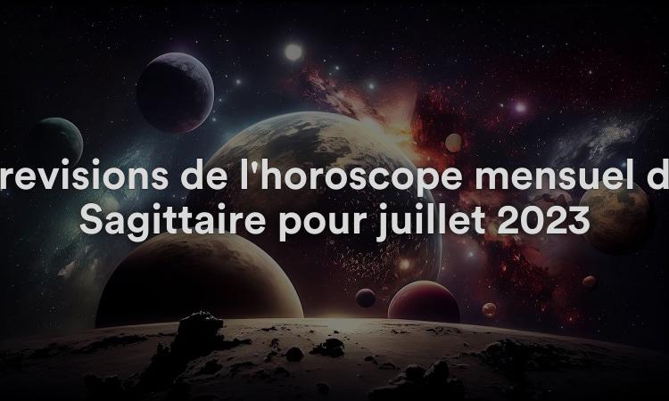 Prévisions de l'horoscope mensuel du Sagittaire pour juillet 2023