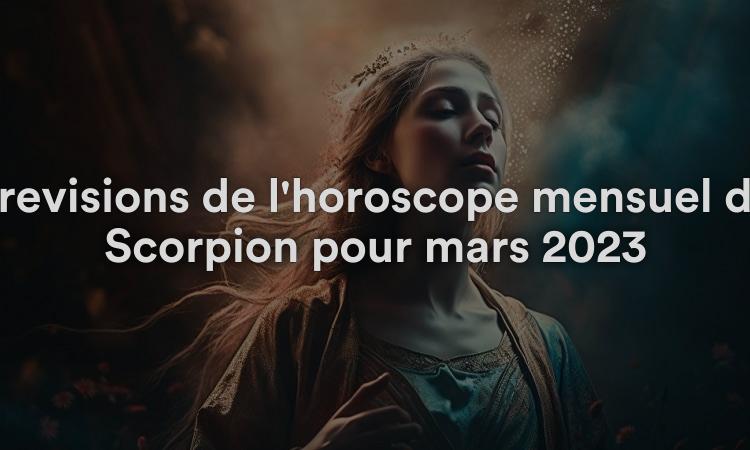 Prévisions de l'horoscope mensuel du Scorpion pour mars 2023