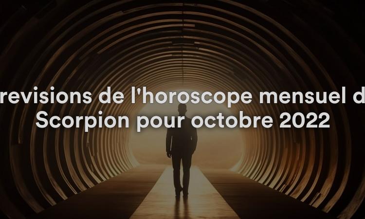 Prévisions de l'horoscope mensuel du Scorpion pour octobre 2022