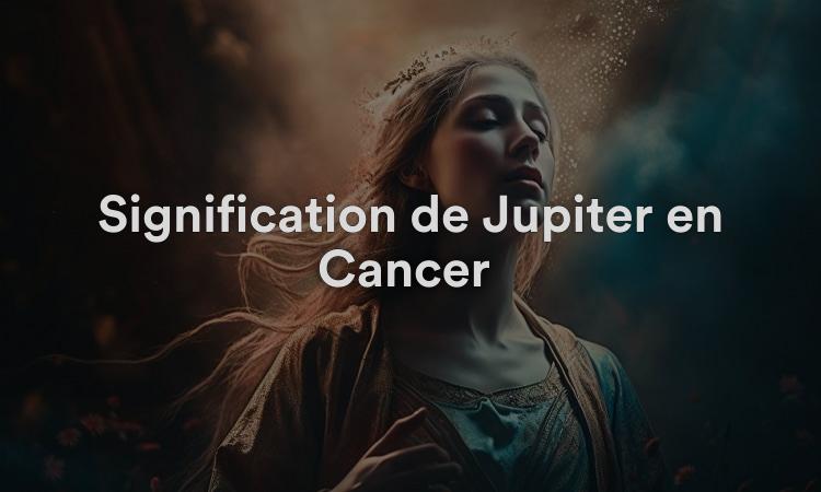 Signification de Jupiter en Cancer : ambitieux et intuitif