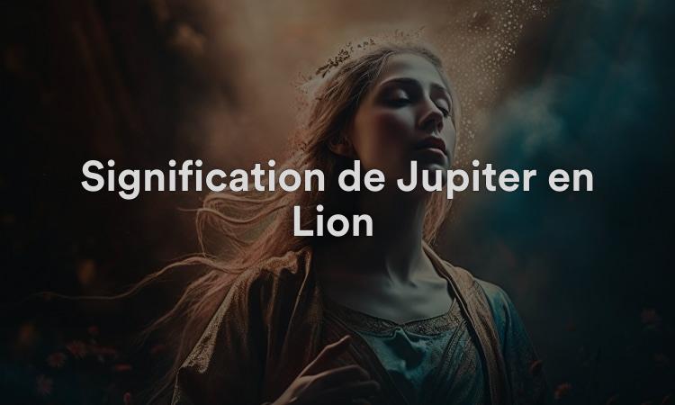 Signification de Jupiter en Lion : des défis passionnants