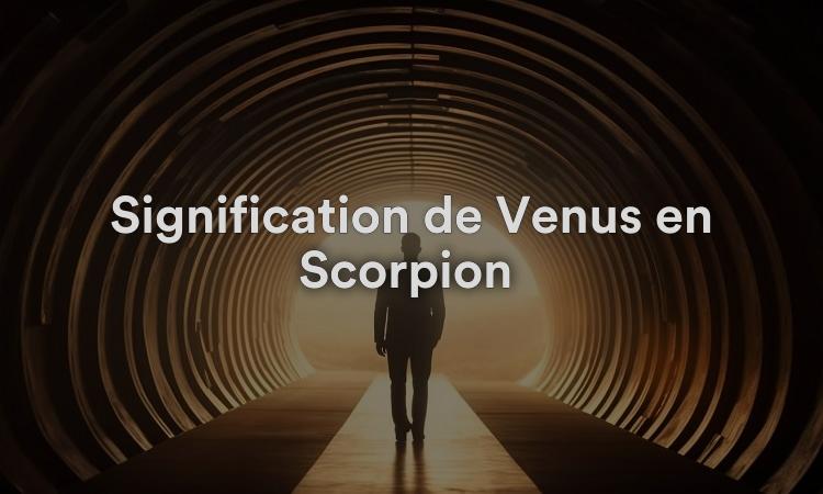 Signification de Vénus en Scorpion : passionnée et attentive