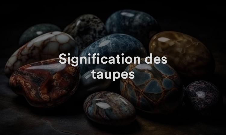 Signification des taupes