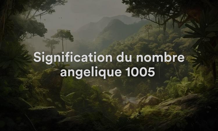 Signification du nombre angélique 1005 : attitude constructive
