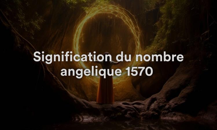 Signification du nombre angélique 1570 : vivre une vie de réalité