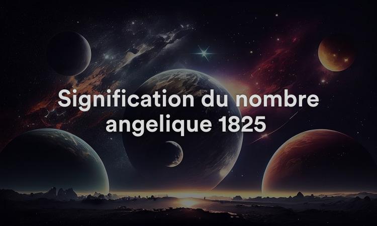 Signification du nombre angélique 1825 : force d’avancer