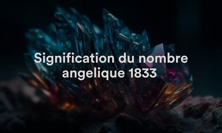 Signification du nombre angélique 1833 : apaisez votre esprit
