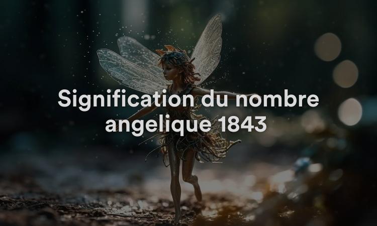 Signification du nombre angélique 1843 : poursuivre le destin de votre âme