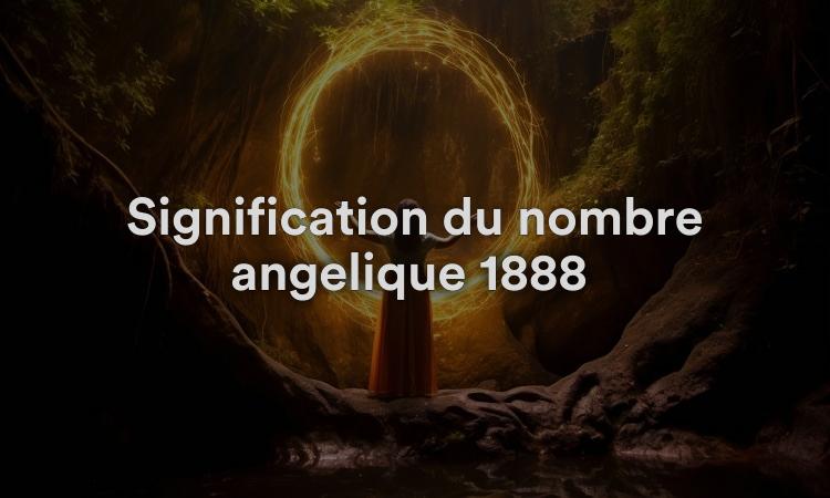 Signification du nombre angélique 1888 : comptez sur vos anges