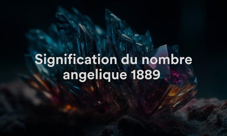 Signification du nombre angélique 1889 : faites un pas en avant