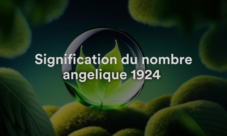Signification du nombre angélique 1924 : impacts de la vision