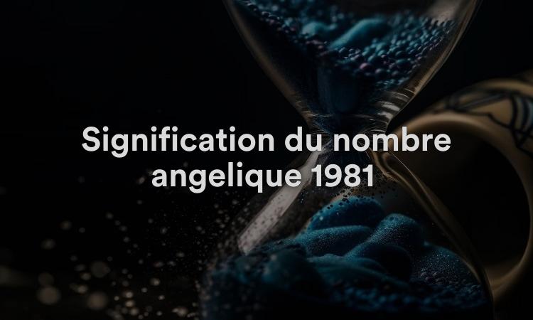 Signification du nombre angélique 1981 : filtrez vos pensées