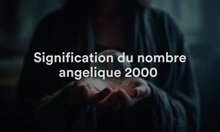 Signification du nombre angélique 2000 Énergies de progrès
