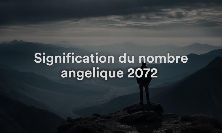 Signification du nombre angélique 2072 : restez concentré