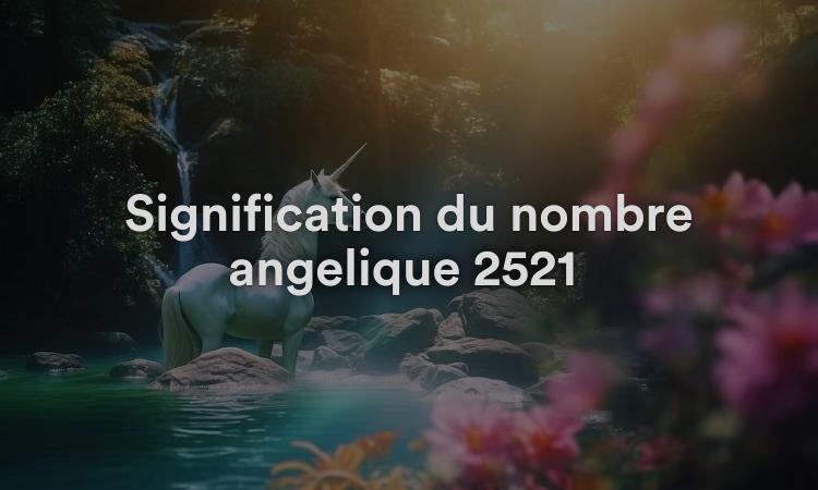 Signification du nombre angélique 2521 : soyez plus ambitieux