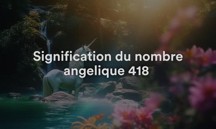 Signification du nombre angélique 418 : Manifestez les désirs de votre cœur